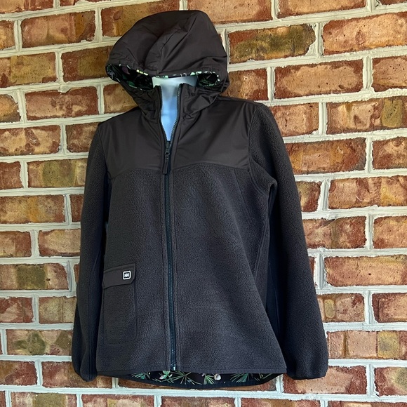 Helly Hansen Reversible medium weight fleece Ski winter Jacket pockets. Medium - Picture 1 of 11